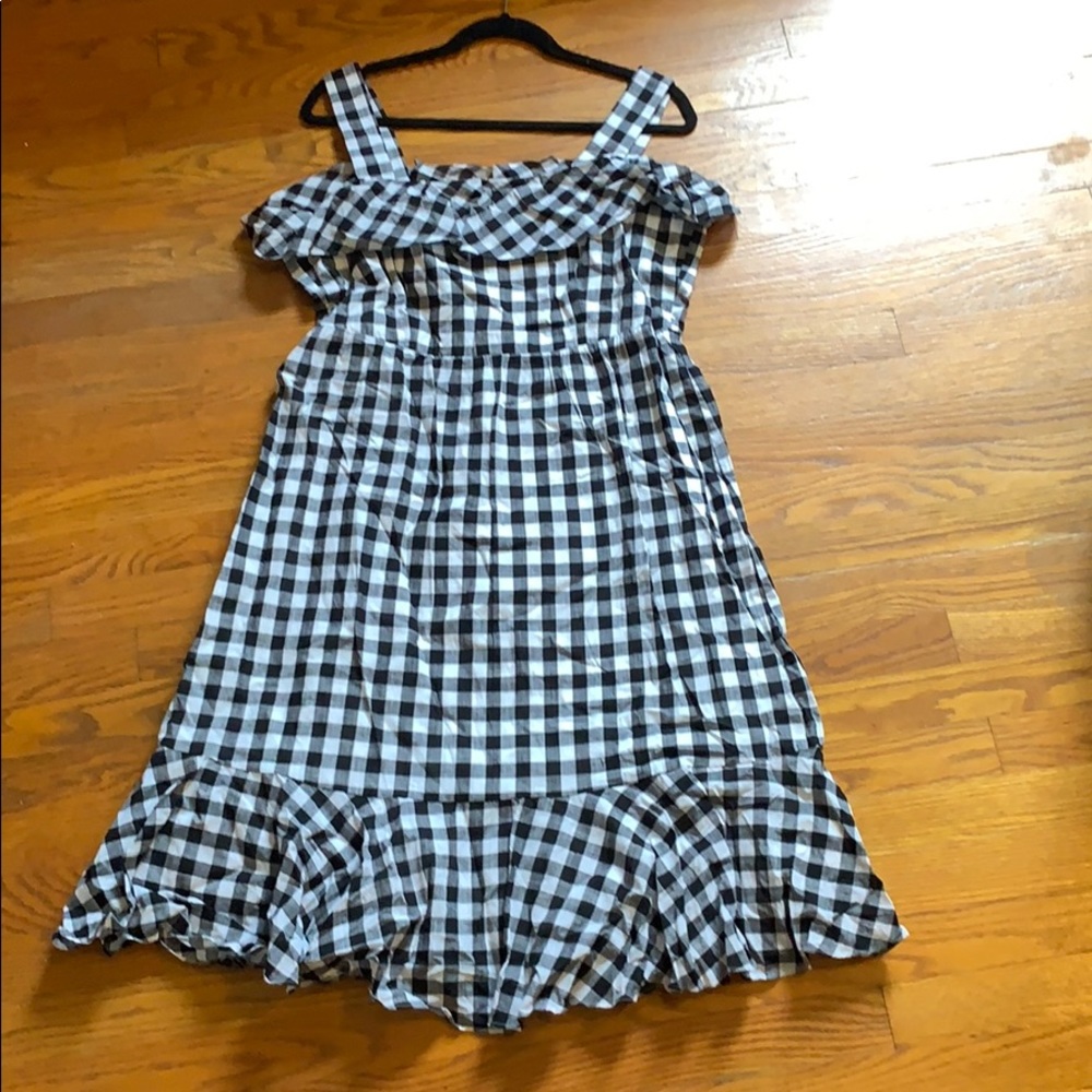 J Crew Gingham patterned dress